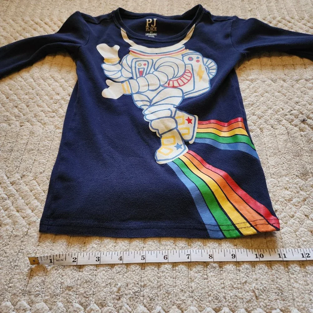 The Children's Place PJ Place Astronaut Long Sleeve Tee - Size 5T